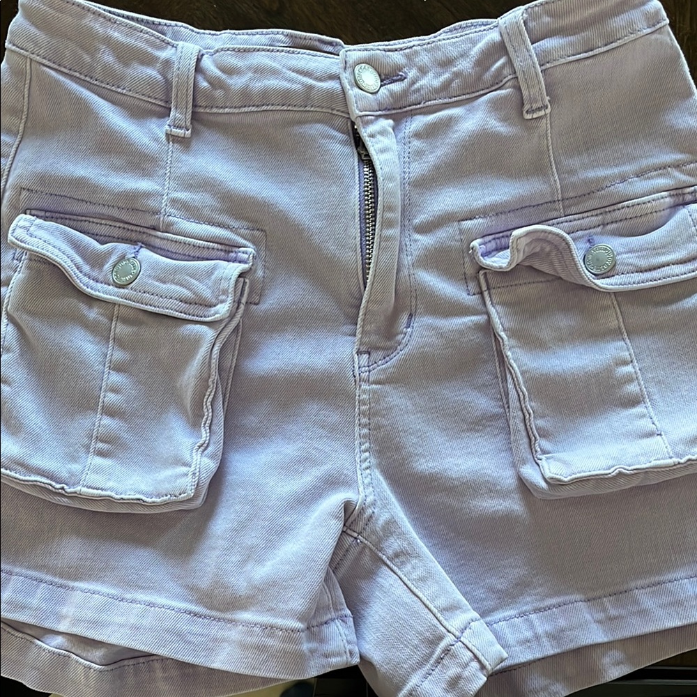 Judy Blue Purple Cargo Shorts